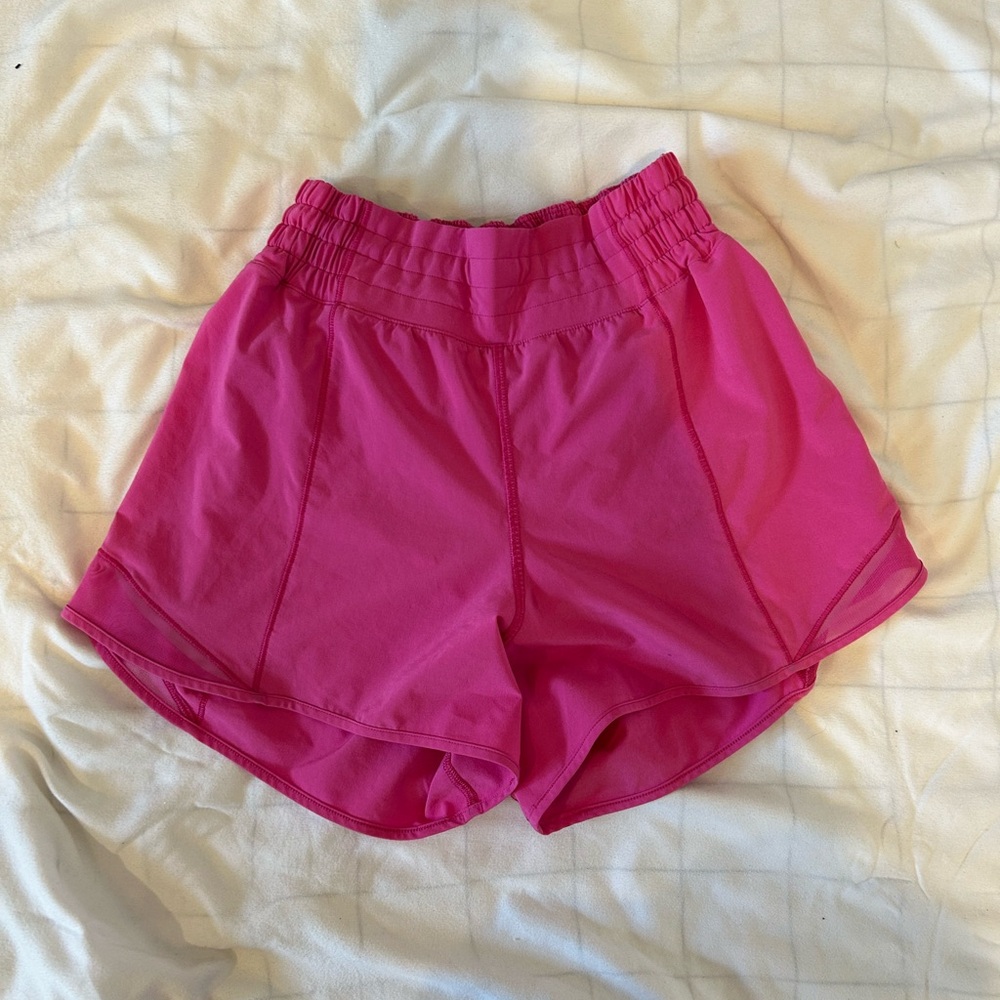 Lululemon Athletica Pink Athletic Shorts Lightweight Elastic Waist